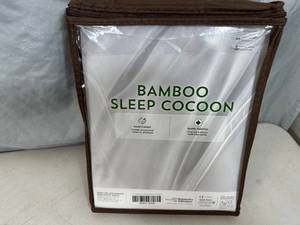 lot 121 image: New Bamboo Sleep Cocoon Blanket  Wrap