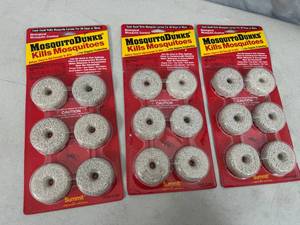 lot 133 image: 3 New 6-Packs of Mosquito Dunks Mosquito Killer