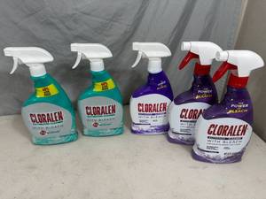 lot 139 image: 5 New Bottles of Cloralen Bathroom Cleaning Spray