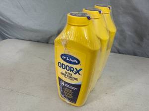lot 145 image: 3 New Bottles of Dr. Scholls Foot Powder