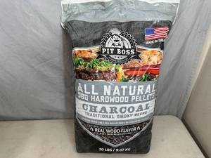 lot 150 image: New 20 lb Bag of Pit Boss BBQ Hardwood Pellets