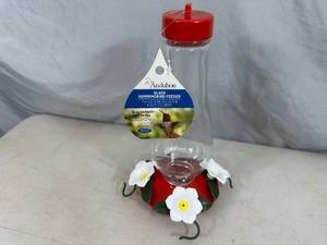 lot 164 image: New Glass Top-Fill Hummingbird Feeder