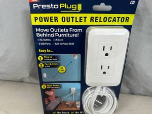 lot 176 image: New Presto Plug Outlet Extender
