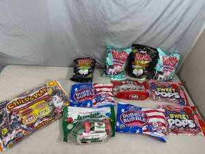 lot 182 image: Assorted Candy, Cotton Candy, Junior Mints, Bubblegum, and More