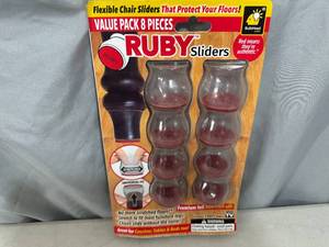 lot 198 image: New 9 Pack of Ruby Chair Sliders