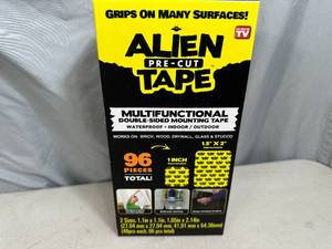 lot 202 image: New Pre-Cut Double Sided Alien Tape