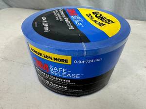 lot 208 image: New 3 Pack of 3M Safe-Release Blue Painters Tape