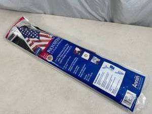 lot 215 image: New 3 x 5 ft American Flag with Pole and Bracket