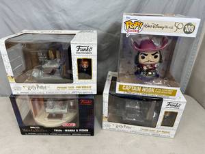 lot 240 image: 4 New Funko Pop Collectible Figurine Scenes