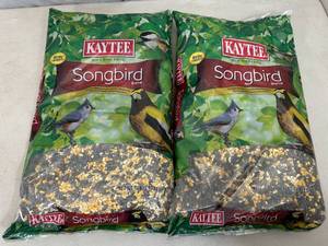 lot 244 image: 2 New Bags of Kaytee Songbird Bird Food  Bird Seed