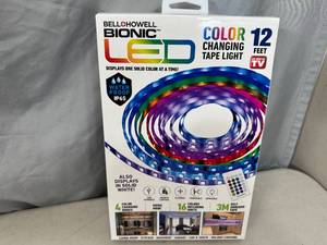 lot 246 image: New Bionic 12 ft LED Color Changing LED Light Tape