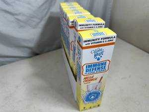 lot 280 image: 8 Boxes of Water Magic Immune Defense Flavor Straws - Mega Orange Flavor