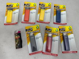 lot 282 image: 8 New Assorted Lighters
