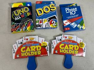 lot 285 image: New Card Games, Kids Card Holders, Uno, Pahse 10, Etc