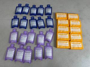 lot 293 image: 30 New Dr Bronners Travel Sized Liquid and Bar Soaps