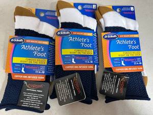 lot 302 image: 3 New Pair Dr Scholls Athletes Foot Socks