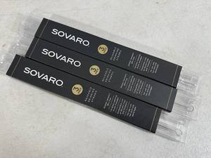 lot 306 image: 3 New Sets of Sovaro Reusable Straws with Cleaning Brushes