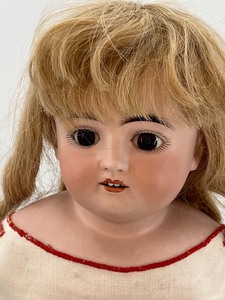 lot 10 image: Antique Kestner Bisque Head Doll with Original Clothing