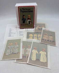 lot 34 image: Vintage Das fleissige Puppenmtterchen Doll Clothing Pattern Set