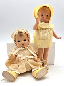 lot 94 image: Pair of Effanbee Patsyette Dolls in Original Outfits