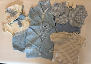 lot 166 image: Collection of Baby Boys Vintage Knitted Clothing