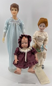 lot 113 image: Set of 3 Vintage Dolls Including UFDC Bobi Langkau Wax Doll