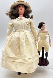 lot 156 image: Set of Artisan Dolls Including Amelia Bloomer