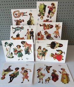 lot 160 image: Collection of Vintage Style Gretna Die-Cut Scrapbook Sheets