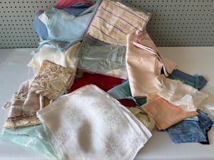 lot 181 image: Collection of Assorted Vintage Fabric Swatches and Textiles