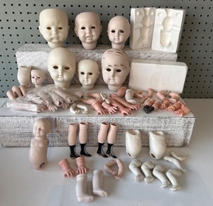 lot 229 image: Collection of Doll Parts and Molds by Vernon Seeley