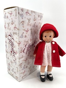 lot 234 image: Effanbee Vintage Doll in Red Coat and Polka Dot Dress