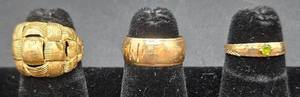 Three 14K Gold Rings