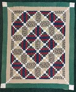 lot 54 image: Quilted Wall Hanging or Accent Throw 56 X 49