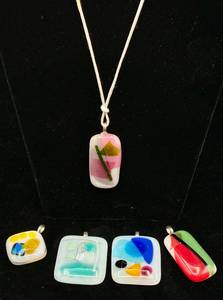 lot 84 image: Fused Glass Pendants Collection #3