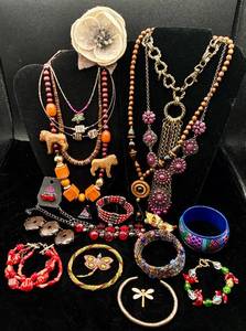 lot 112 image: Bohemian Themed Jewelry Lot