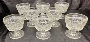 lot 91 image: Anchor Hocking Wexford Champagne Tall Sherbet Glasses
