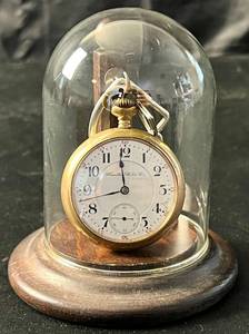 lot 93 image: Hamilton Watch Co. 1905 Gold Plated Pocket Watch