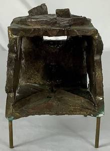 lot 162 image: Bronze Eckel Style Abstract Cube