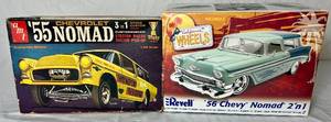 lot 49 image: 1955 Chevy Nomad 125 Scale Model Kit and revell 56 Chevy Nomad 2 in 1 Model Kit 125 Scale