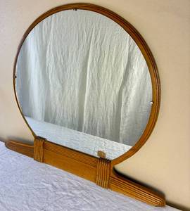 lot 119 image: Art Deco Wooden Mirror