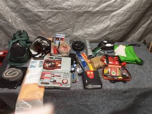 lot 17 image: Comprehensive Auto Emergency Kit with Tools and Accessories