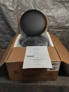 lot 21 image: Set of 2 Black Bar Stools with Assembly Instructions