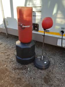 lot 46 image: Used Wavemaster Training Bag and Protocol Speed Punching Bag Set