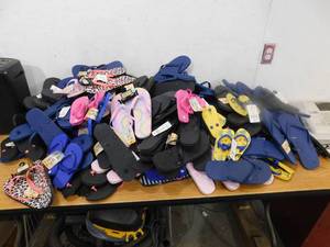 MASSIVE assortment of flip-flops