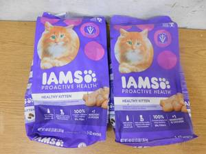 lot 211 image: (2) 3 Pound lAMS Proactive Health Healthy Kitten food