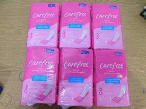 lot 240 image: (6) Carefree Extra Long Panty Liners 93ct