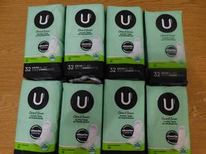 lot 241 image: (8) U by Kotex Ultra Thin Pads 32 ct.