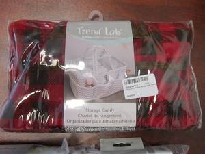 50 BRAND NEW, TREND LABS - CRIB SHEETS AND STORAGE CADDIES - NO RESERVE!!!!!