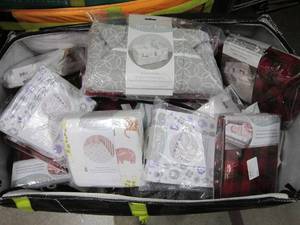 50 BRAND NEW, TREND LABS - CRIB SHEETS AND STORAGE CADDIES - NO RESERVE!!!!!