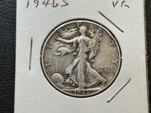 lot 63 image: 1946-S Walking Liberty Half Dollar